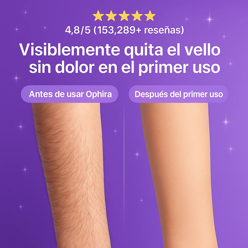 Ophira™ Depiladora, sin cortes ni irritación