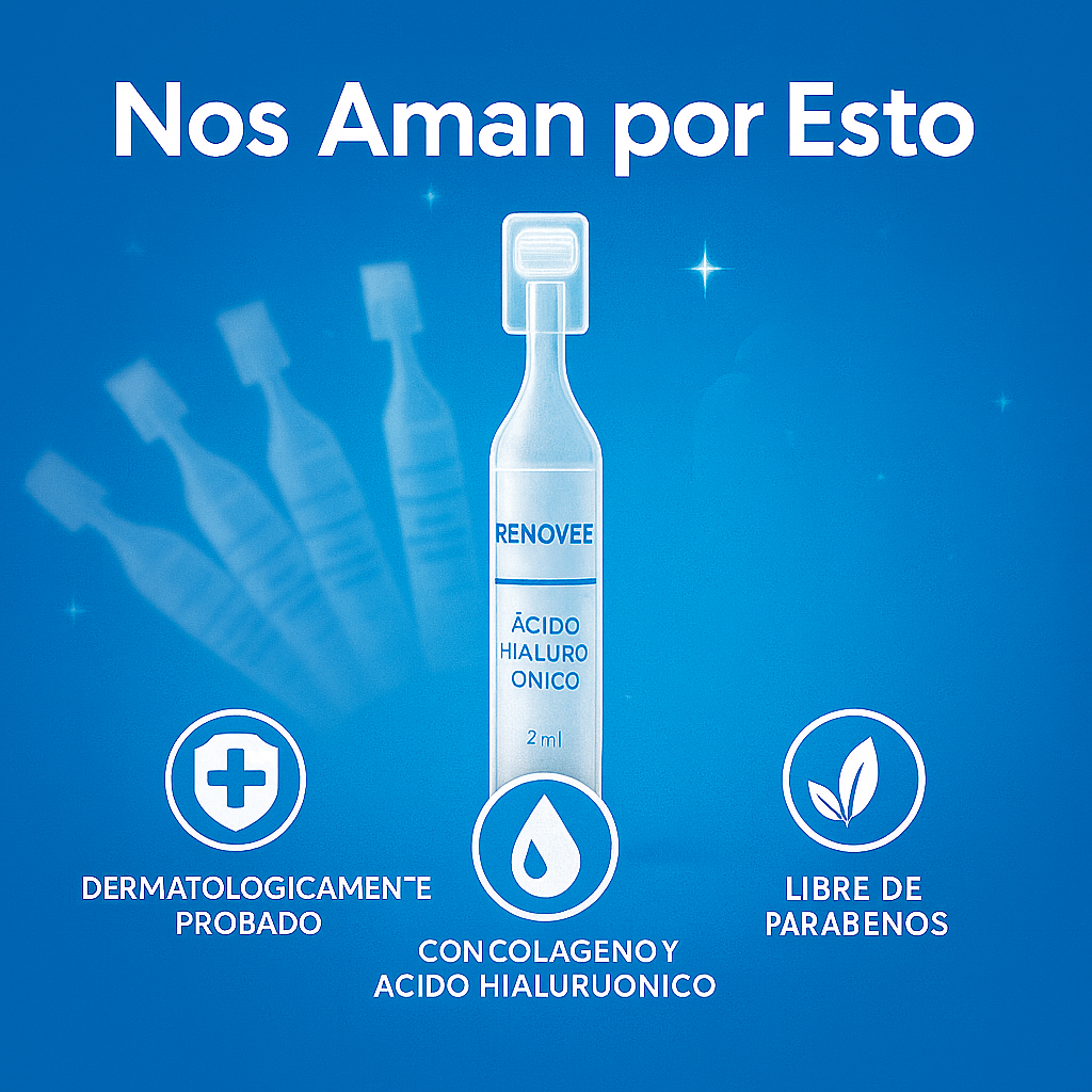 Nueva Fórmula de Ácido Hialurónico PLUS en Ampollas